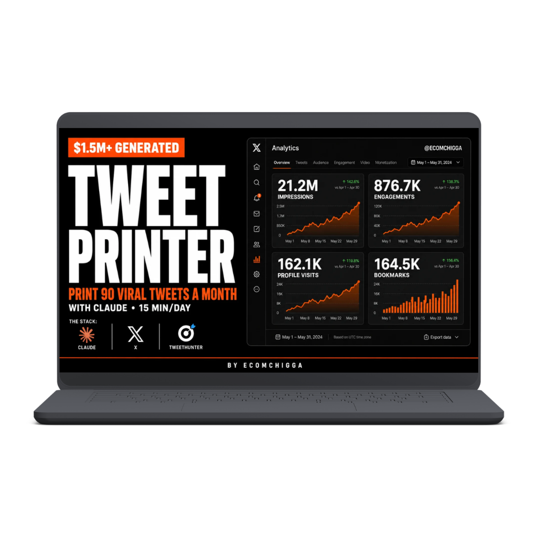 How To Print 90 Viral Tweets A Month In 15 Min/Day - Ecomchigga